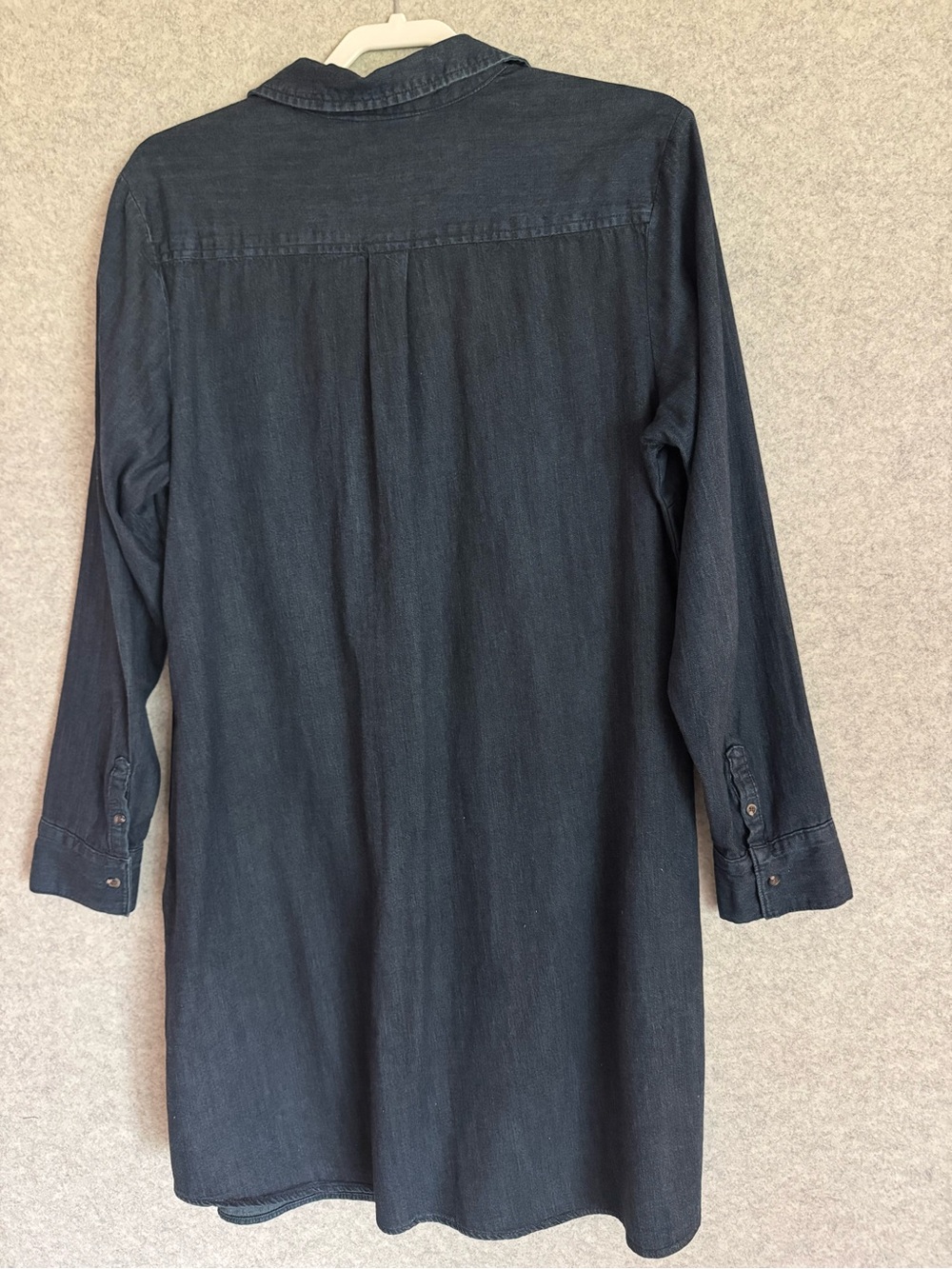 A New Day Ladies denim buttoned cuffs-down shirt dress - Picture 3 of 8